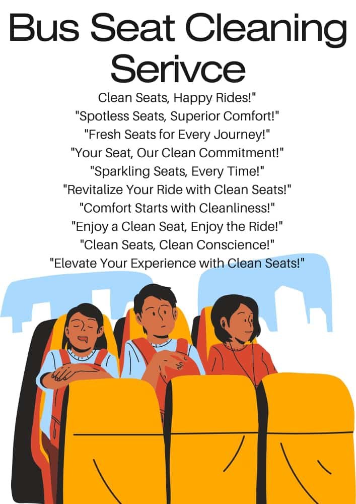 Bus Seat Cleaning Service